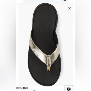 New Balance Gold and Black 340 Thing Sandal Flip Flops women’s size 8